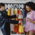 two women shopping