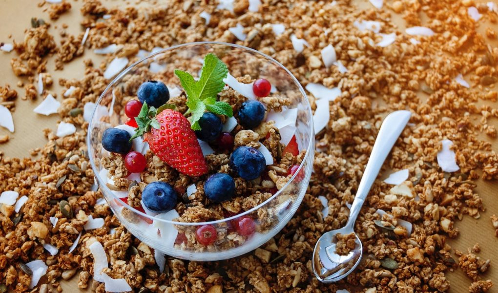 bowl of oats and fruit