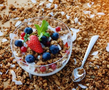 bowl of oats and fruit