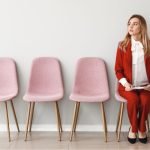 woman wearing a suit-job interview tips