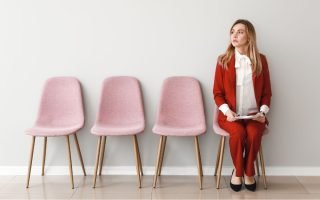 woman wearing a suit-job interview tips